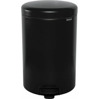 Brabantia NewIcon Κάδος Απορριμμάτων Μεταλλικός με Πεντάλ Black Matt 20lt 11 41 06