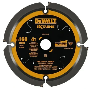 Dewalt Circular Saw 160x20mmx4z Fiber Cement Dt1470-qz DT1470-QZ