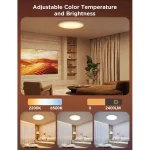 Govee Παραλληλόγραμμο Εξωτερικό LED Panel 24W με RGBIC Φως 30.5x30.5εκ. H80A1C01 - Image 2