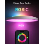 Govee Παραλληλόγραμμο Εξωτερικό LED Panel 24W με RGBIC Φως 30.5x30.5εκ. H80A1C01 - Image 6