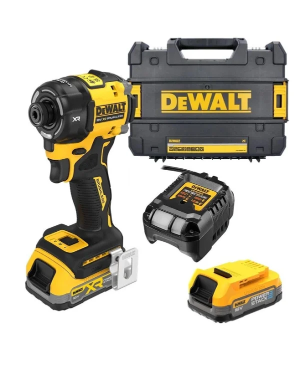 DEWALT Powerstack Παλμικό Κατσαβίδι Μπαταρίας Brushless 18V DCF870E2T-QW