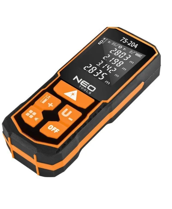 Neo Tools Μέτρο Laser 75-204 με Εύρος Μέτρησης 0.05m-60m