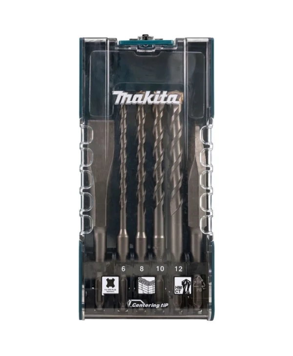 Makita Σετ 6 Τρυπάνια με SDS Plus Στέλεχος για Δομικά Υλικά E-15746
