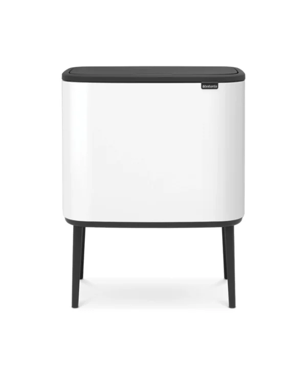 Brabantia Κάδος Απορριμμάτων από Ανοξείδωτο Ατσάλι Λευκός 36lt 313509