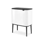 Brabantia Κάδος Απορριμμάτων από Ανοξείδωτο Ατσάλι Λευκός 36lt 313509 - Image 2