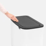 Brabantia Κάδος Απορριμμάτων από Ανοξείδωτο Ατσάλι Λευκός 36lt 313509 - Image 3