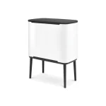 Brabantia Κάδος Απορριμμάτων από Ανοξείδωτο Ατσάλι Λευκός 36lt 313509 - Image 7