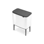 Brabantia Κάδος Απορριμμάτων από Ανοξείδωτο Ατσάλι Λευκός 36lt 313509 - Image 9