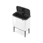 Brabantia Κάδος Απορριμμάτων από Ανοξείδωτο Ατσάλι Λευκός 36lt 313509 - Image 10