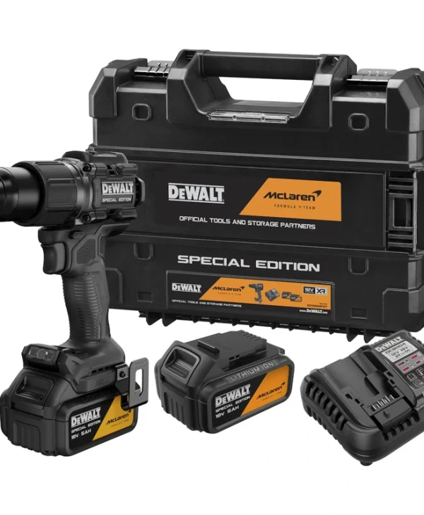 DEWALT McLaren Κρουστικό Δραπανοκατσάβιδο Μπαταρίας Brushless 18V 2x5Ah DCD86MP2T