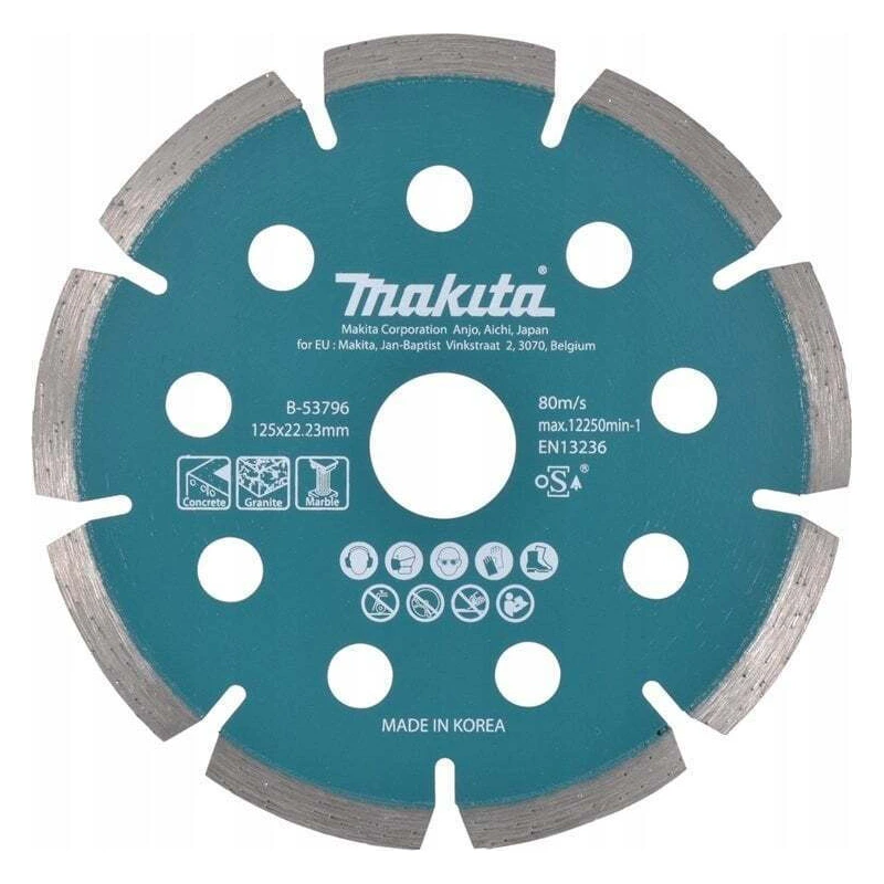 1 Makita Δίσκος Κοπής Δομικών Υλικών 125mm 7830312 - Image 1