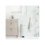 Brabantia NewIcon Κάδος Απορριμμάτων από Ανοξείδωτο Ατσάλι με Πεντάλ Λευκός 30lt 11 17 85 - Image 5