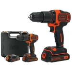 Black & Decker Δραπανοκατσάβιδο Μπαταρίας 18V 2x1.5Ah BDCDD186KB-QW - Image 3