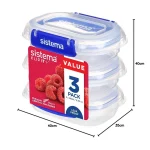 Sistema Klip Δοχείο Φαγητού Πλαστικό Μπλε 180ml 881523 - Image 2