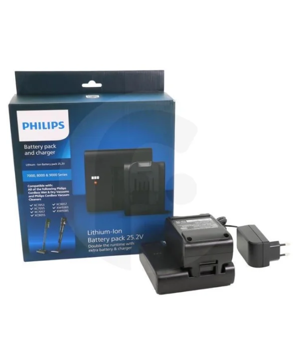 Philips Μπαταρία Εργαλείου Λιθίου 25.2V με Χωρητικότητα 2.2Ah Battery and Charger for XC7053 XC7055 XC7057 XC8055 XC8057 XW9383 XW9385 XV1797/01