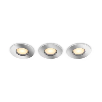 Philips Χωνευτό Σποτ Ασημί 1τμχ 929003807901