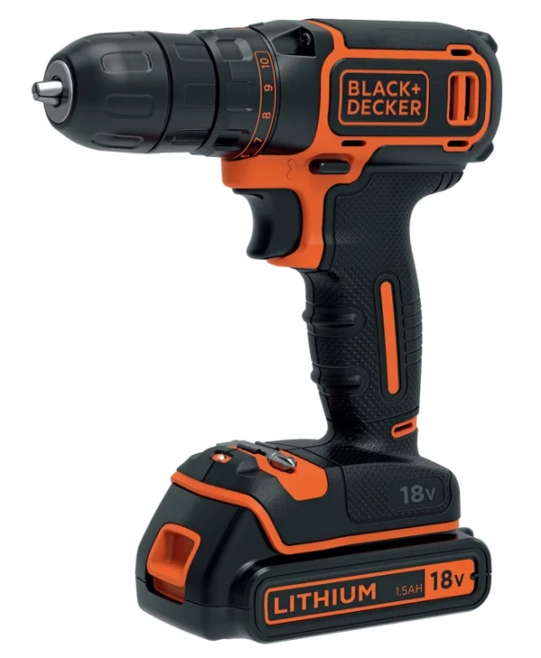 Black & Decker Δραπανοκατσάβιδο Μπαταρίας 18V 1x1.5Ah BD-BDCDC18