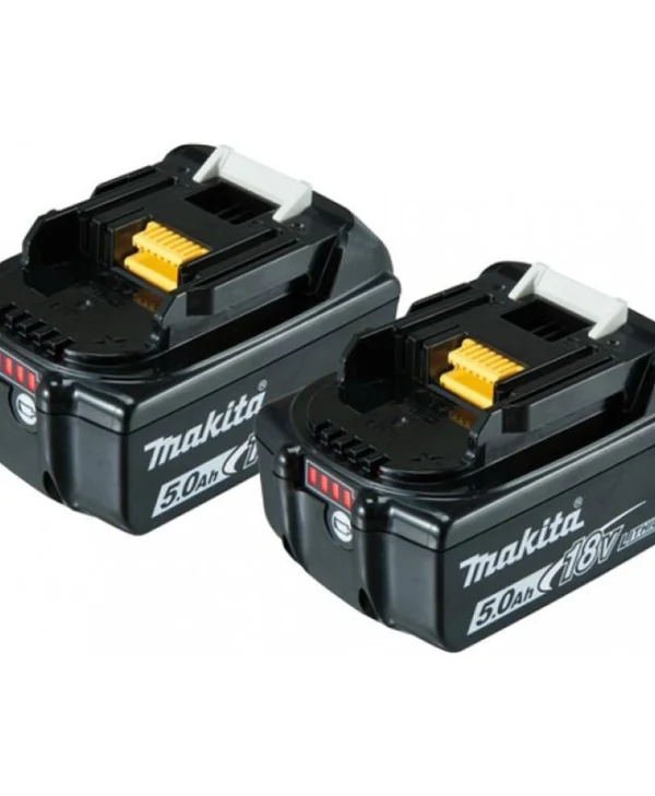 Makita Σετ 2 Μπαταριών Εργαλείου Λιθίου 18V με Χωρητικότητα 5Ah 197288-2