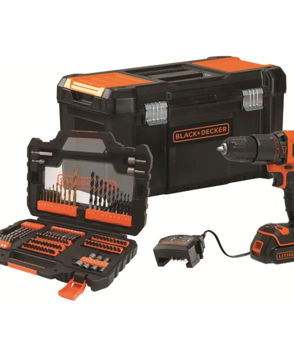 Black & Decker Κρουστικό Δραπανοκατσάβιδο Μπαταρίας 18V 1x1.5Ah BDCHD18S1KA-QW