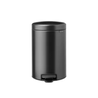 Brabantia Newicon Κάδος Απορριμμάτων Πλαστικός με Πεντάλ Γκρι 12lt 23 34 87