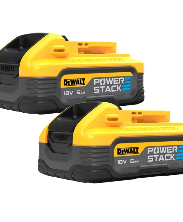 Dewalt Σετ 2 Μπαταριών Εργαλείου Λιθίου 18V με Χωρητικότητα 5Ah Powerstack DCBP518H2-XJ