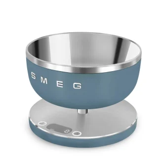 Smeg Ψηφιακή Ζυγαριά Κουζίνας με Κάδο έως 5kg Μπλε KSC01SBMWW