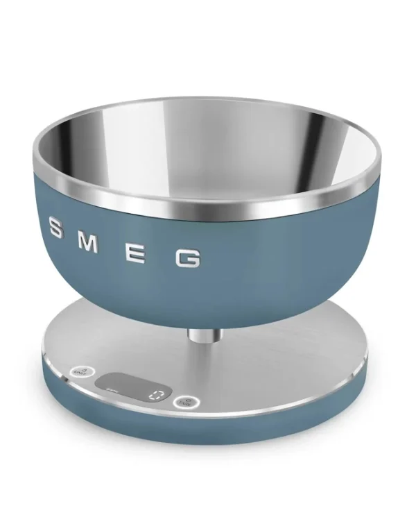 Smeg Ψηφιακή Ζυγαριά Κουζίνας με Κάδο έως 5kg Μπλε KSC01SBMWW