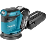 Makita Έκκεντρο Τριβείο 125mm Μπαταρίας 18V 2x5Ah με Ρύθμιση Ταχύτητας και με Σύστημα Αναρρόφησης DBO180RTJ - Image 2