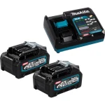 Makita Σετ 2 Μπαταριών Εργαλείου Λιθίου 40V Χωρητικότητας 4Ah με Φορτιστή 191J97-1