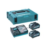 Makita Σετ 2 Μπαταριών Εργαλείου Λιθίου 40V Χωρητικότητας 4Ah με Φορτιστή 191J97-1 - Image 3