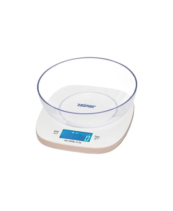 Zelmer ZKS1451 Ψηφιακή Ζυγαριά Κουζίνας με Κάδο έως 5kg Ivory ZKS 1451
