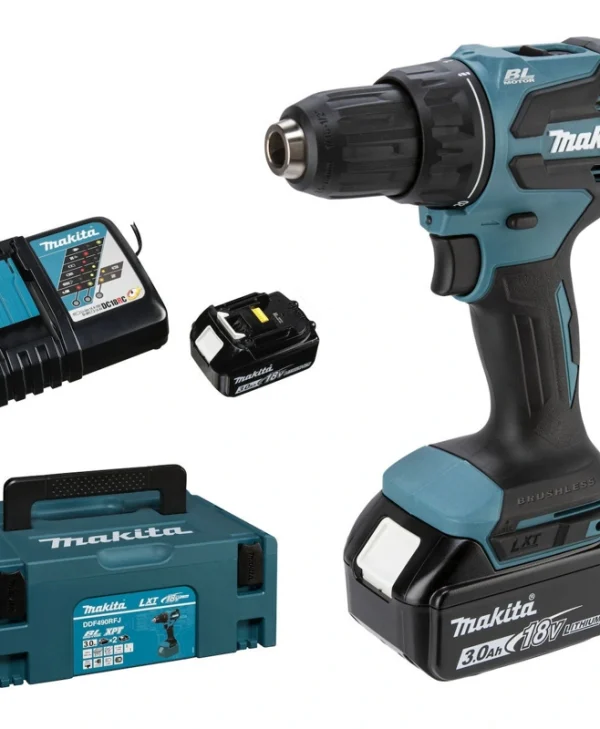 Makita Δραπανοκατσάβιδο Μπαταρίας 18V DDF490RFJ