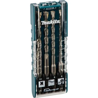 Makita Τρυπάνι Καρβιδίου με SDS Plus Στέλεχος για Δομικά Υλικά 6mm / 8mm / 10mm / 12mm E-13605