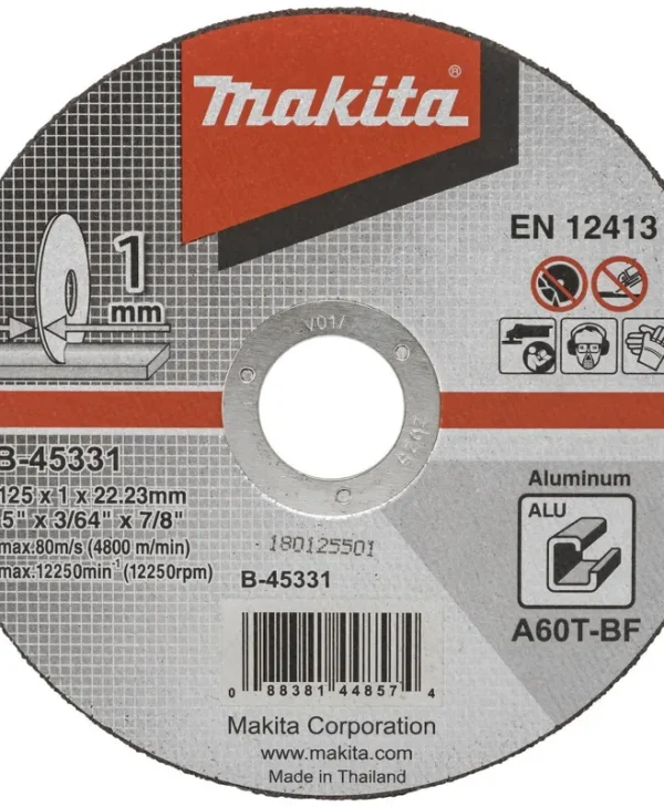 Makita Δίσκος Κοπής Αλουμινίου 125mm B-45331