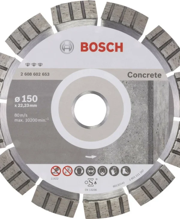 Bosch Δίσκος Κοπής Δομικών Υλικών 150mm 2608602653