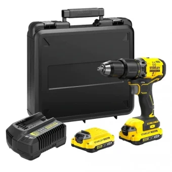 Stanley Κρουστικό Δραπανοκατσάβιδο Μπαταρίας Brushless 18V SFMCD711D2K