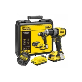 Stanley Κρουστικό Δραπανοκατσάβιδο Μπαταρίας Brushless 18V 2x2Ah SFMCD725D2K-QW
