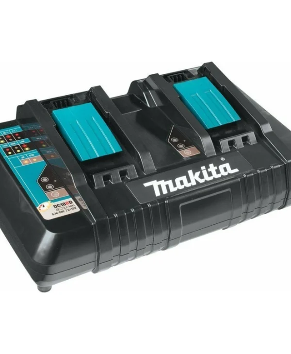 Makita Φορτιστής Μπαταριών Εργαλείου 14.4-18V Λιθίου & NiMH DC18RD Διπλός 196933-6