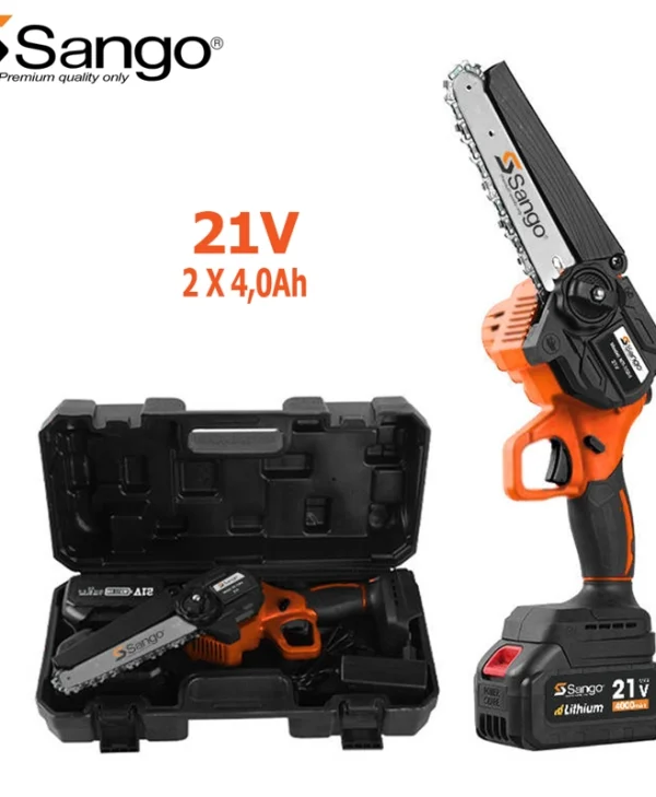 Sango Κλαδευτικό Αλυσοπρίονο Μπαταρίας 2x4Ah Brushless 21V 1.55kg 2X4,0Ah με Λάμα Carving 15cm SAN-90202