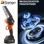 Sango Κλαδευτικό Αλυσοπρίονο Μπαταρίας 2x4Ah Brushless 21V 1.55kg 2X4,0Ah με Λάμα Carving 15cm SAN-90202 - Image 5