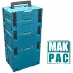 Makita MacPac 1 Εργαλειοθήκη Χειρός Πλαστική Π39.5xB39.6xΥ10.5cm 821549-5 - Image 6