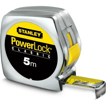 Stanley Powerlock Μετροταινία με Αυτόματη Επαναφορά 19mm x 5m 0-33-194