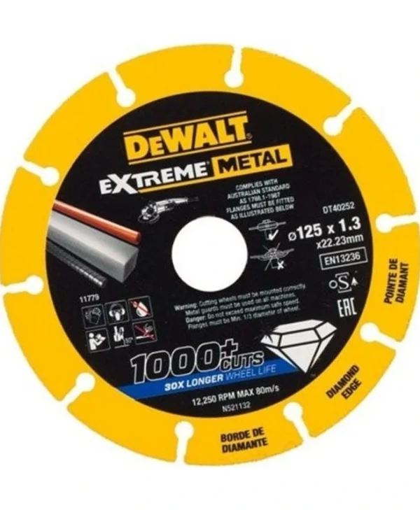 Dewalt Δίσκος Κοπής Μετάλλου με 10 Δόντια 125mm DT40252-QZ