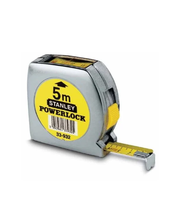 Stanley Powerlock Μετροταινία με Αυτόματη Επαναφορά 19mm x 5m 0-33-932
