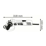 Bosch GWS 7-115 E Τροχός 115mm Ρεύματος 720W με Ρύθμιση Στροφών 601388203 - Image 4