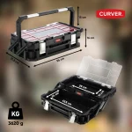 Keter Connect Cantilever Εργαλειοθήκη Χειρός Πλαστική 2 Επιπέδων με Ταμπακιέρα Π56.5xB31.7xΥ25cm 238274 - Image 5