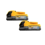 DEWALT Σετ 2 Μπαταριών Εργαλείου Λιθίου 18V με Χωρητικότητα 1.7Ah Powerstack DCBP034E2-XJ