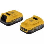 DEWALT Σετ 2 Μπαταριών Εργαλείου Λιθίου 18V με Χωρητικότητα 1.7Ah Powerstack DCBP034E2-XJ - Image 3