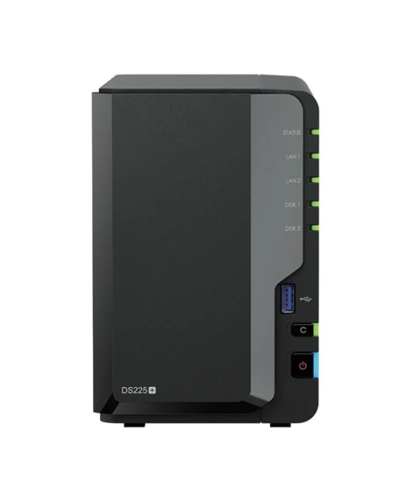 Synology DiskStation DS225+ NAS Tower με 2 θέσεις για HDD/SSD και 2 θύρες Ethernet