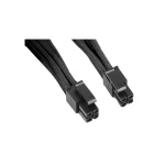Silverstone 8-Pin EPS - 4 Pin EPS Cable 0.3m Μαύρο SST-PP07-EPS8B - Image 3